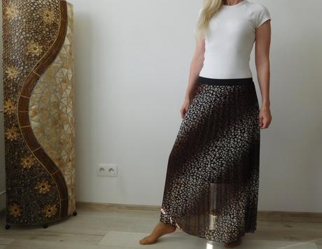 Plysovaný tyl suknička dlhá 90 cm,, 36