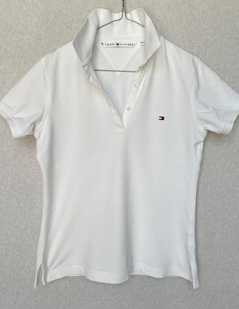 Tommy hilfiger biele tričko, tommy hilfiger,s