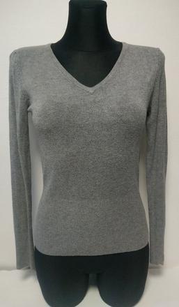 Dámsky tenký tmavo sivý pulóver, xs
