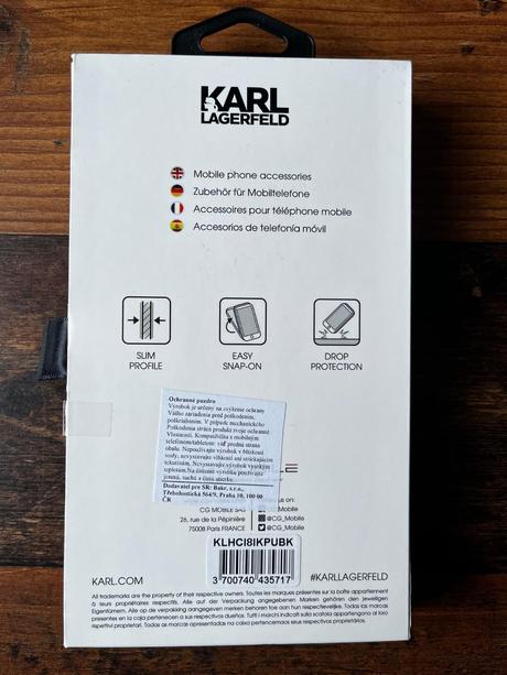 Kožené puzdro lagerfeld - iphone se, 