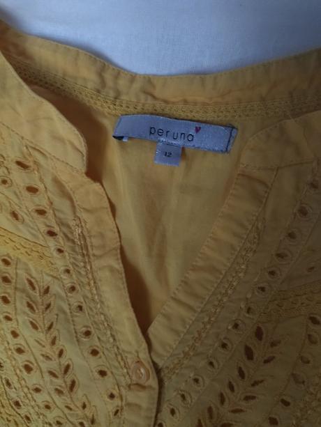 Košeľa horčicová s 3/4 rukávom, m