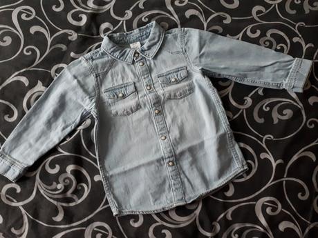 Riflová košeľa, h&m,92