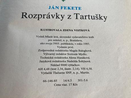 Rozprávky z tartušky-prvé vyd.1985, 