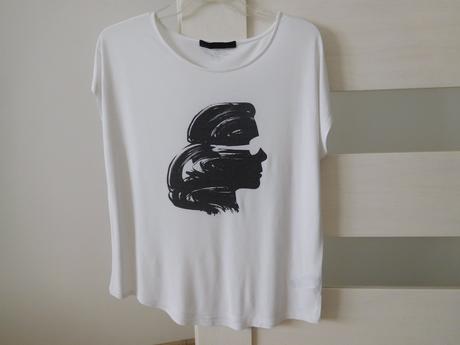 Karl lagerfeld tričko bavlnené s-ležérne,, s