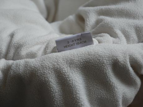 Hrubá biela next vetrovka s kozusinkou, next,104