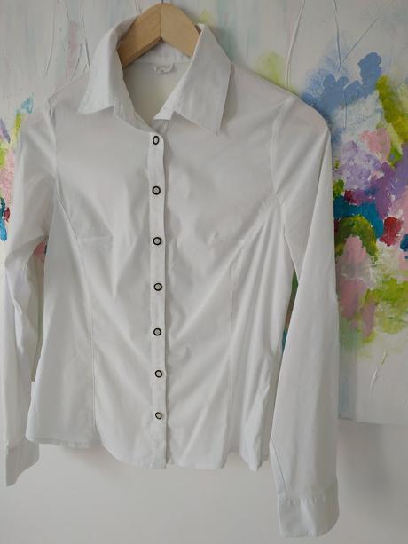 Biela elasticka bluzka, vel. 38, 38