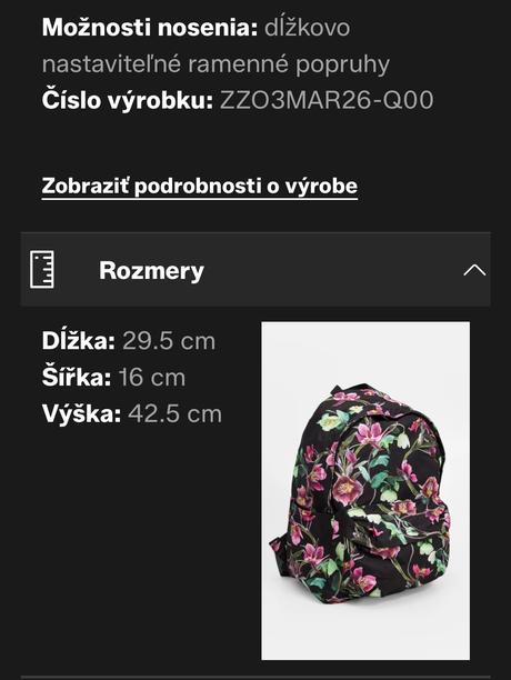 Batoh molo mio s visačkou,