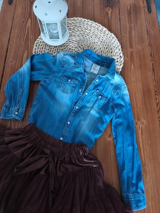 Riflová košeľa denim 122, denim,122