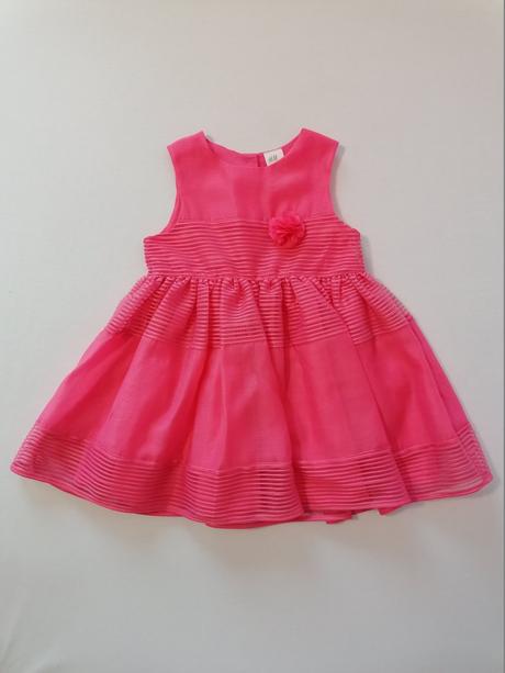 Slavnostne šaty ružove, h&m,92