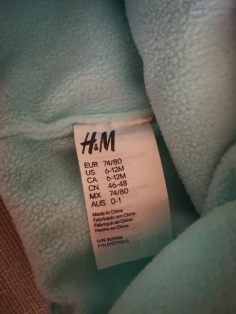 Čiapka rukavice, h&m,74