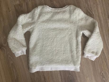 Mäkkučká plyšová mikina s mačičkami, h&m,110