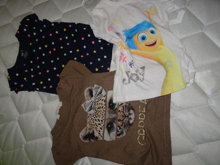 Trička 3 ks, h&m,110
