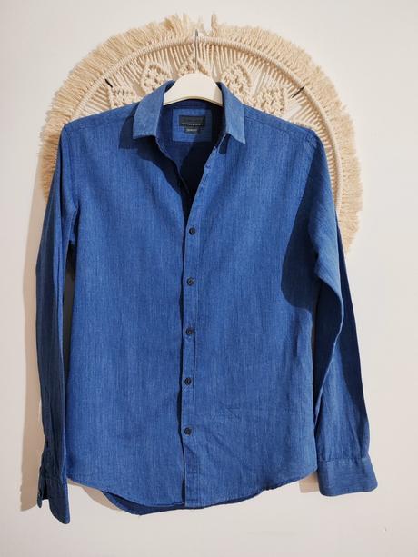 Pánska riflová košeľa zara, zara,s