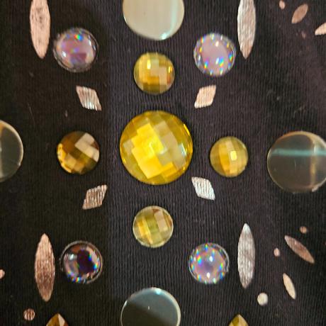 Sisley asymetrické tričko s kamienkami l, sisley,l