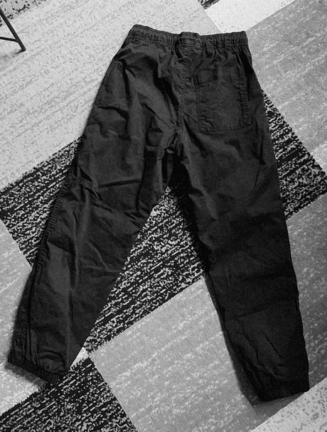 Podšité látkové nohavice h&m 152 čierna, h&m,152