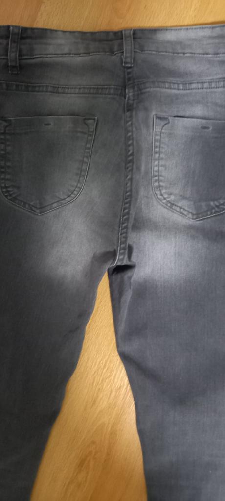 Rifle denim s vyšším sedom, denim,s