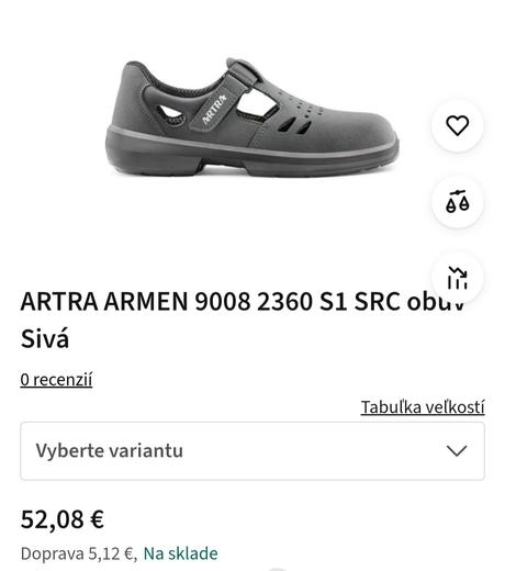 Bezpečnostné sandále., 37