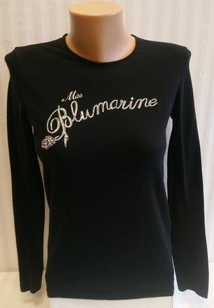 Dámsky elastický čierny top, bluemarine, xs, xs