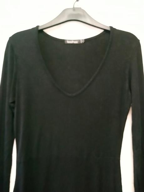 Dámske čierne elastické šaty, boohoo, xs