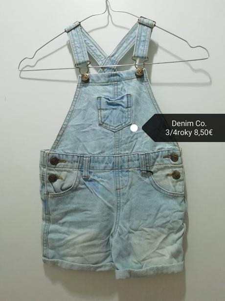 Rifľové kraťasy na traky, denim co,104