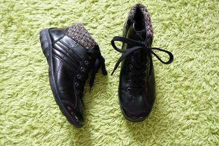 Topánky kožené zateplené, rieker,38