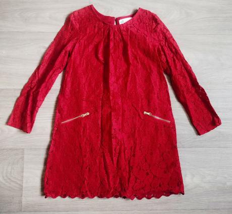 Slávnostné čipkované šaty, h&m,128