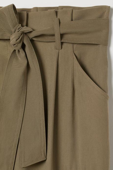 Dámske paperbag nohavice c vreckami, c.38-40, h&m,38