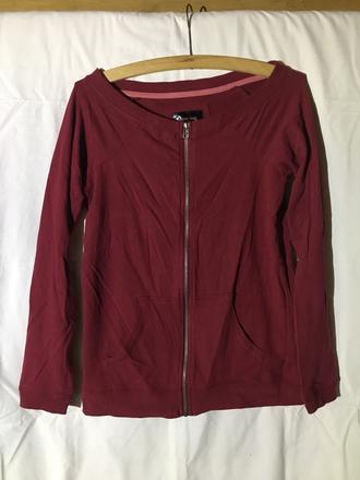 Tenká tričková mikina na zips nenosená, m