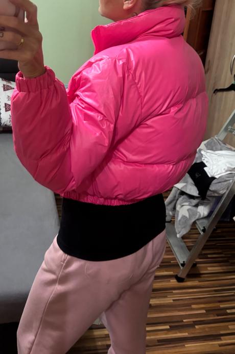 Krátka bomber bunda shein, s