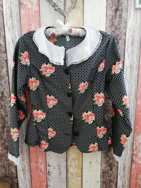 Krásna vintage, retro blúzka, s