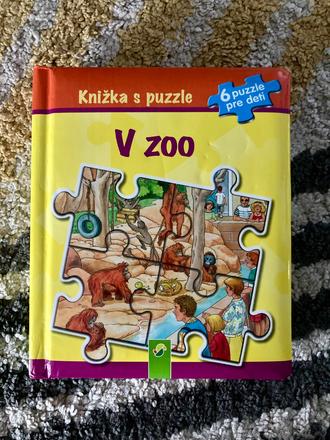 Knižka s puzzle v zoo, 