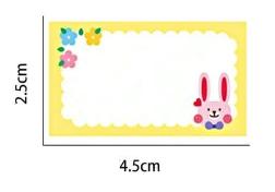 Samolepky obrázkové menovky 10ks,