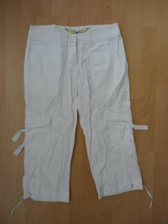 Biele 3/4 nohavice, 36