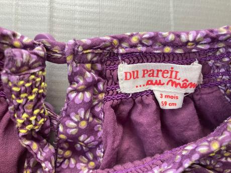 Saty, fialove s kvietkami, dpam (du pareil au meme),62