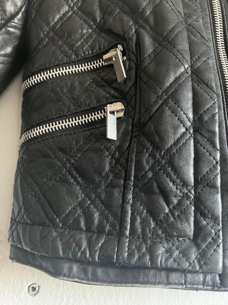 Mango trendy kozena bunda velk s prava koza presiv, mango,s