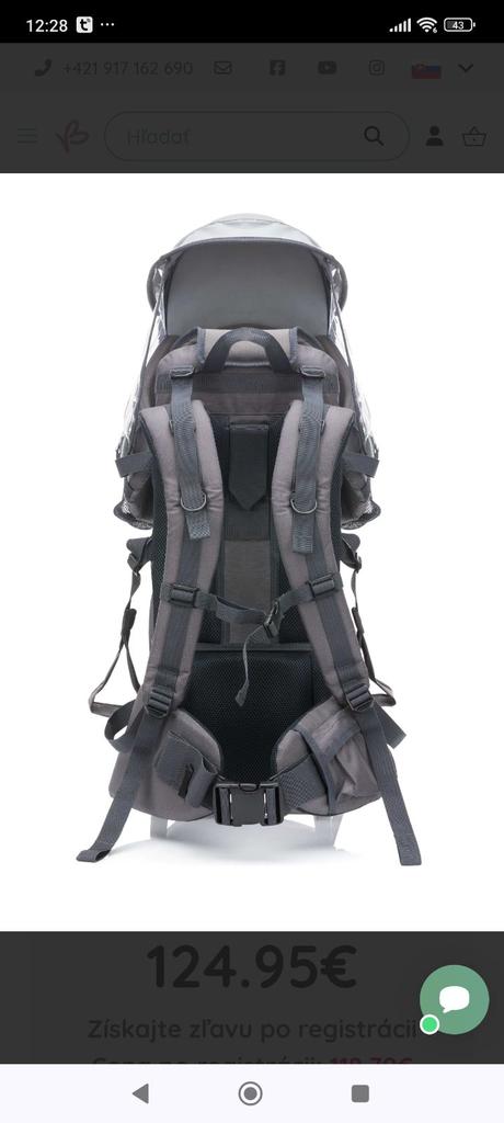 Turisticky nosic pre dieta, fillikid