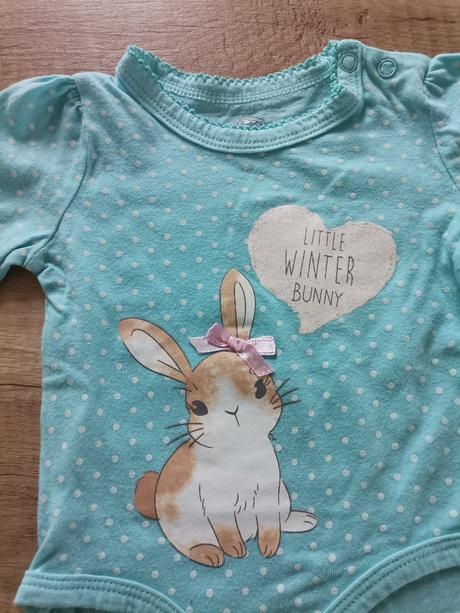 Dievčenské tyrkysové body so zajacikom, pepco,62
