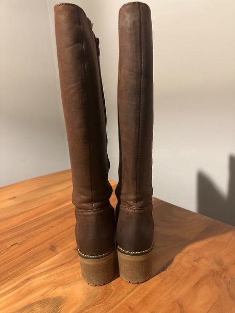 Vysoké kožené čižmy., 38