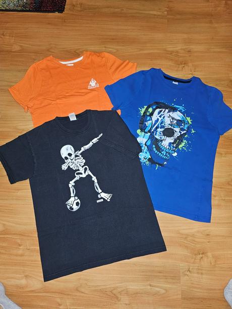 Tričká 3ks veľkosť 152, f&f,152