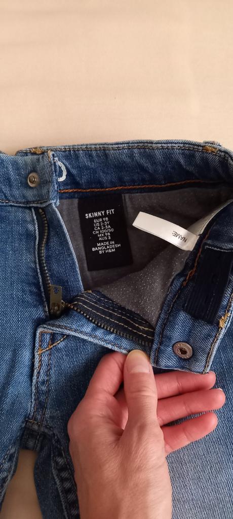 Zateplené rifle, h&m,98
