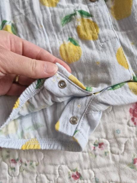 Mušelínový set - citróny, f&f,86