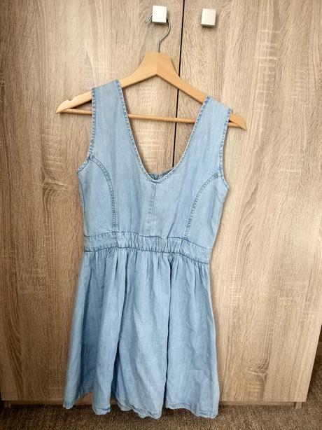 Letné riflové saty, h&m,34