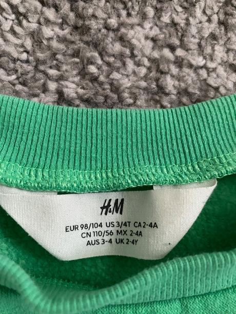 Mikina dinosaur, h&m,104
