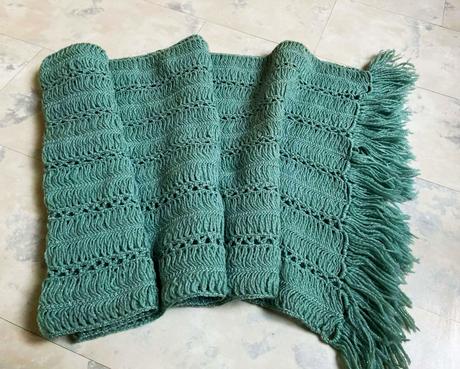 Vlnený prehoz/štóla na večerné šaty, 4xl