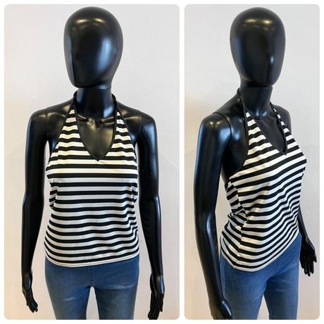 Dámsky pásikavý letný top, m