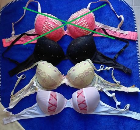 3 vystužené podprsenky košík c, 75c