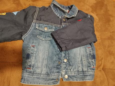 Polomino jeansový kabátik, c&a,92