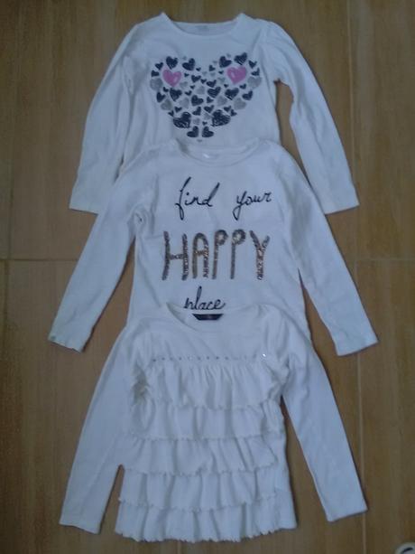 Biele tričká 3ks, 116