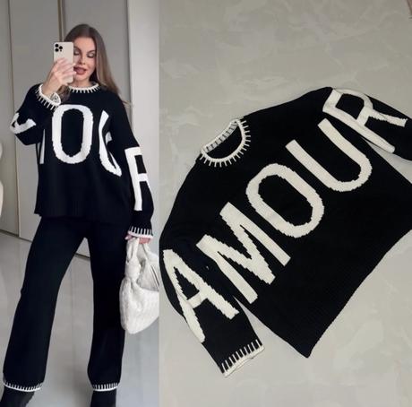 Krásny pletený komplet značky green apple, 