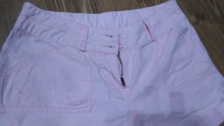 Ružové krátke nohavice,málo nosené, next,146